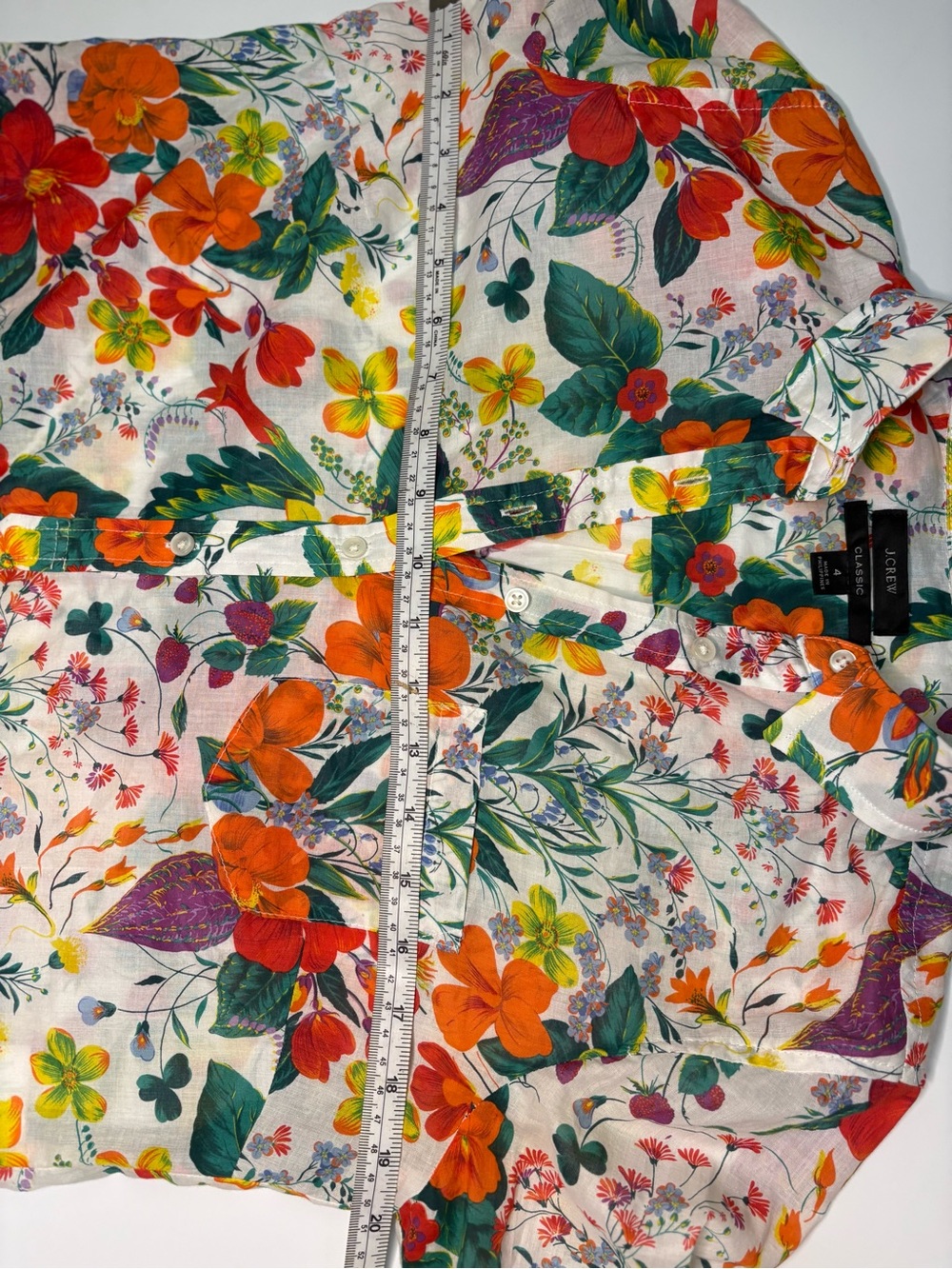 J. Crew Floral Button-Down Shirt - Picture 8 of 9